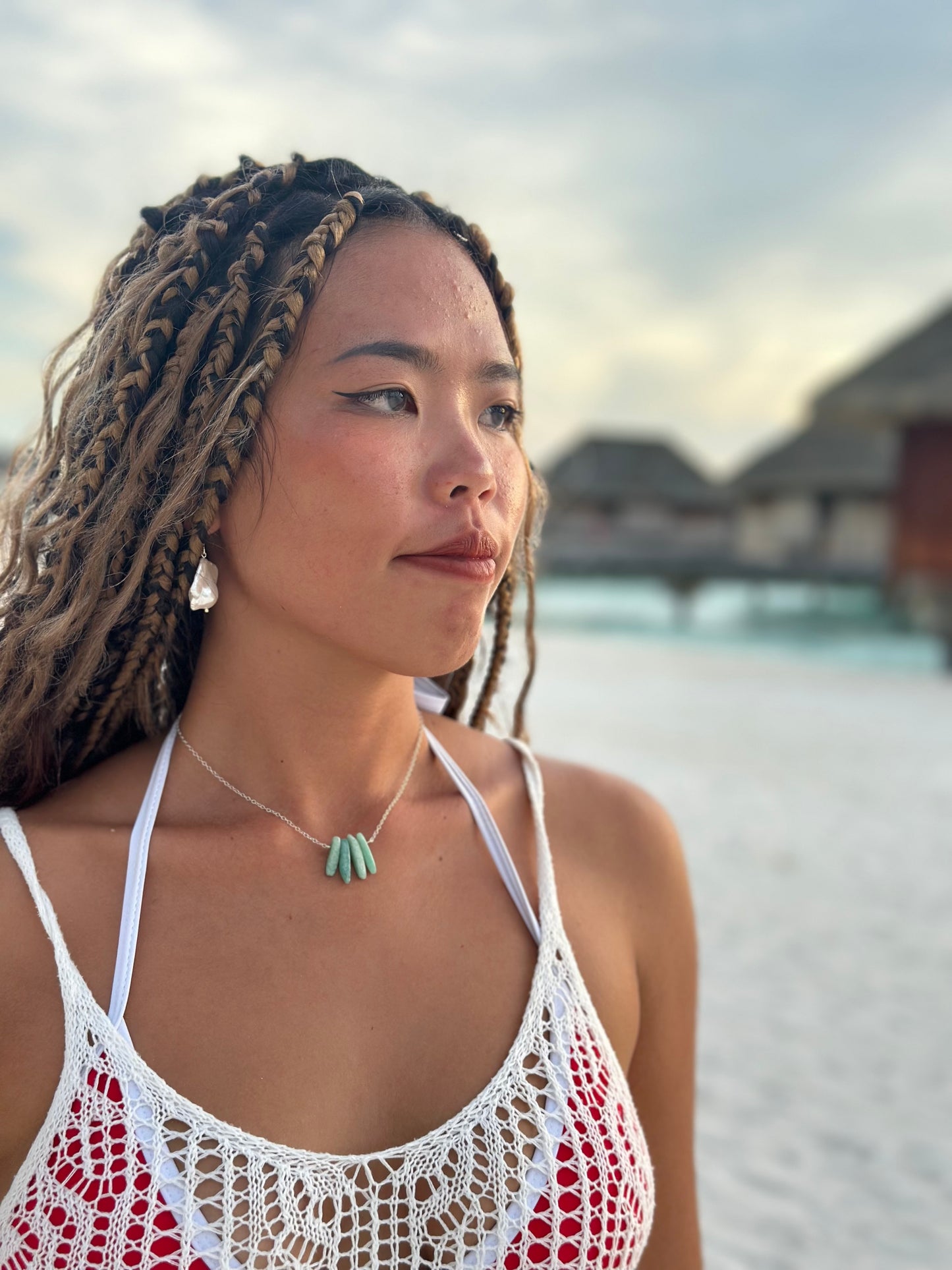 Amazonite Wing Necklace