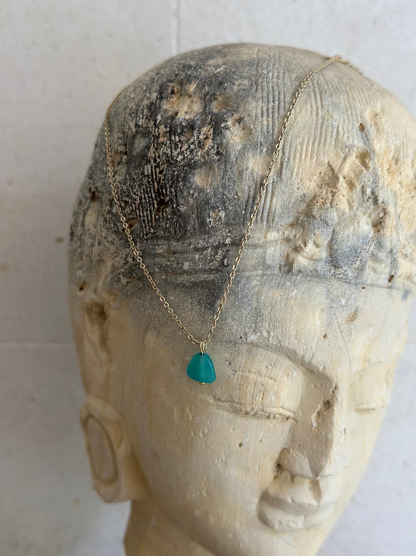 Amazonite Teardrop Necklace