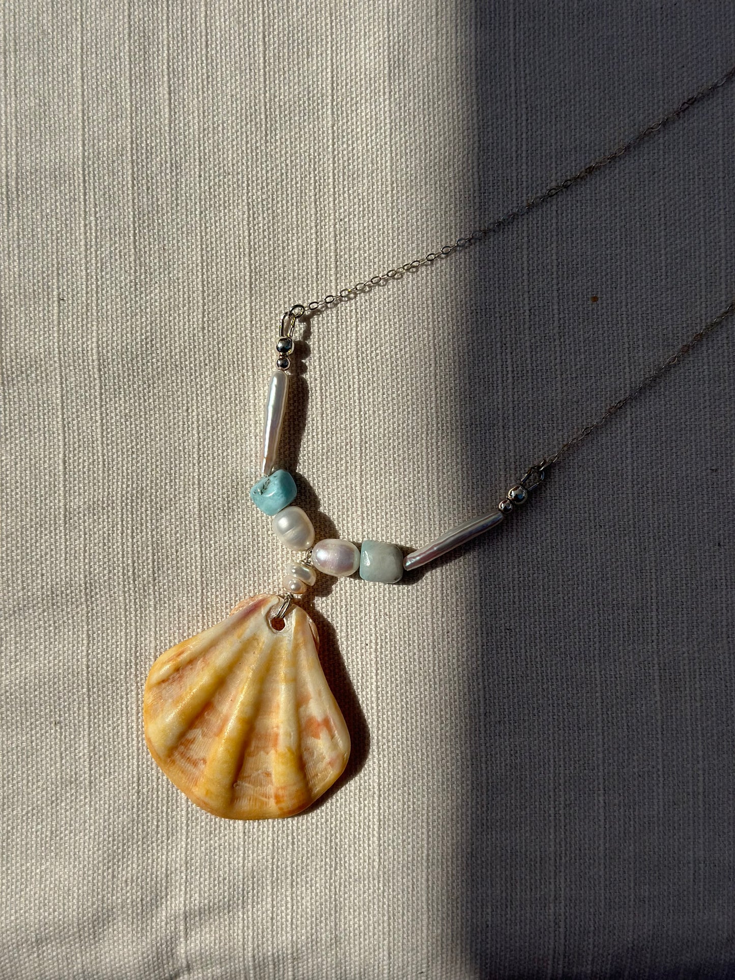 “Deep sea” silver necklace