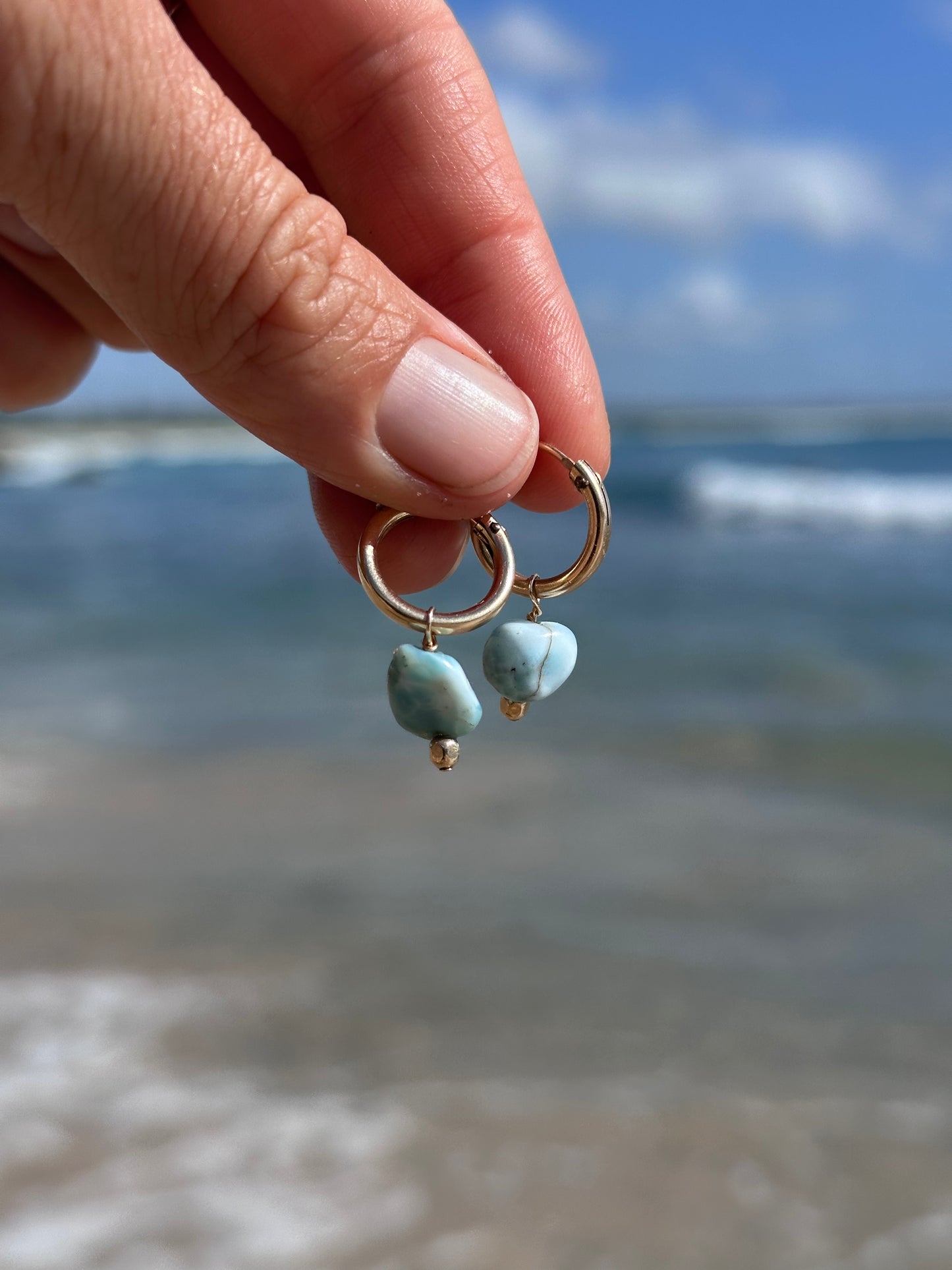 Larimar Hoops