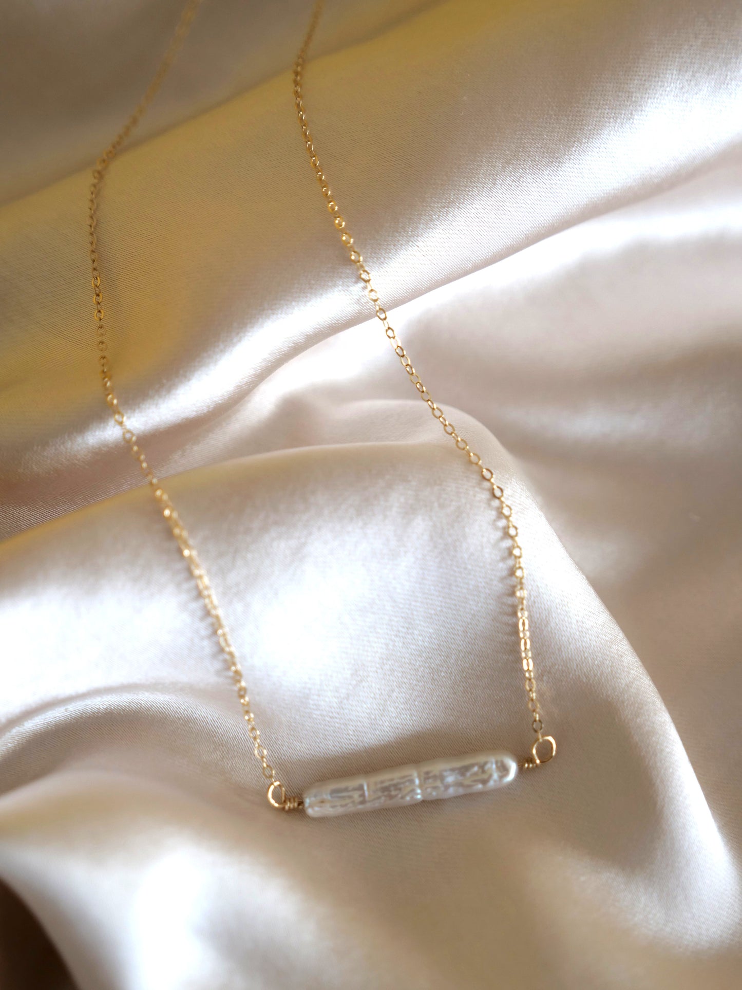 14k Gold Filled Pearl Necklace