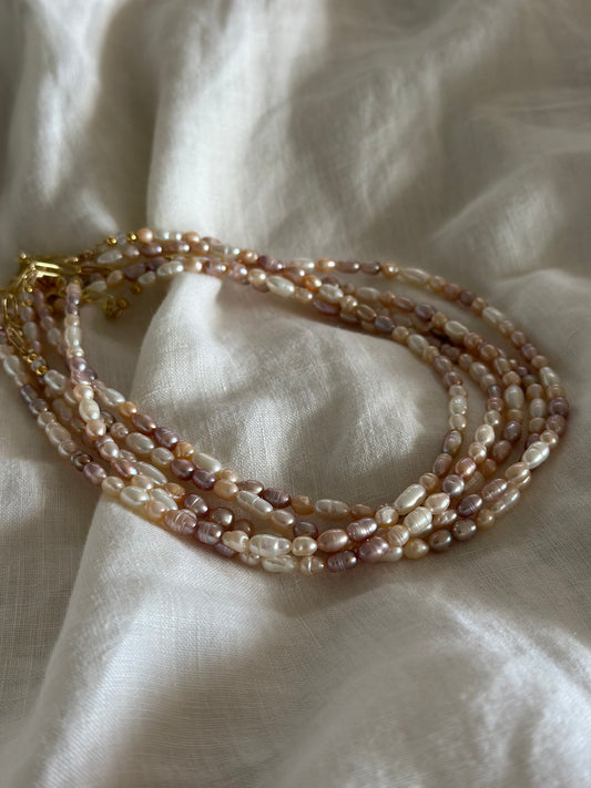 Multicolour Pearl Necklace