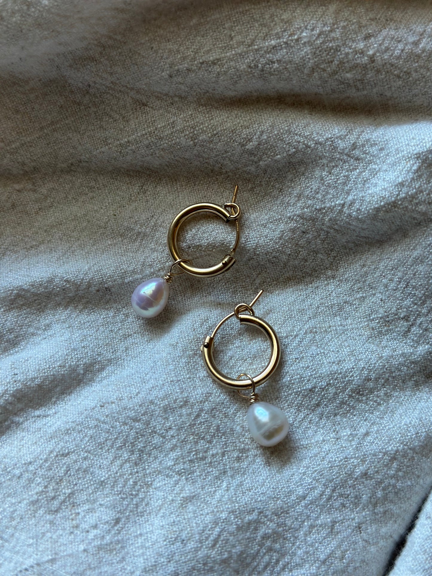 Pearl hoops