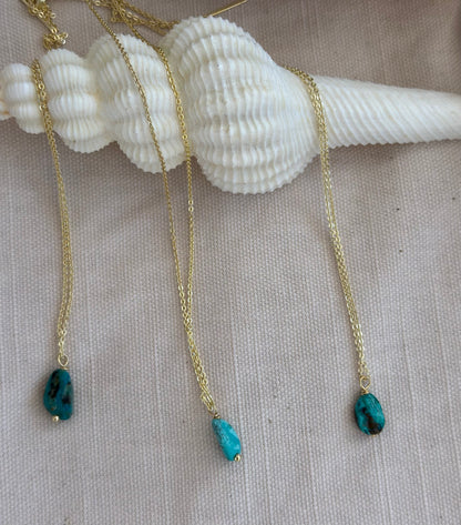 Chrysocolla droplet