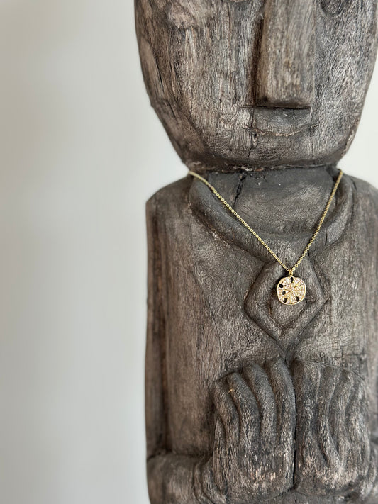 Sand Dollar coin necklace