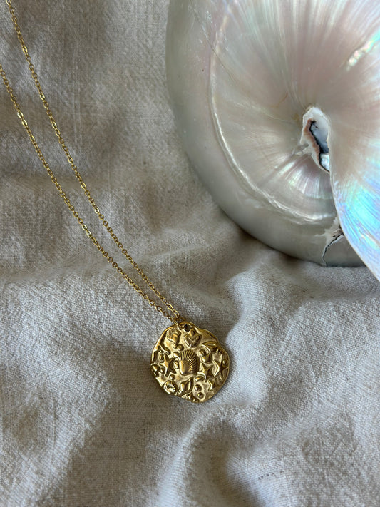 Mermaid Money coin necklace