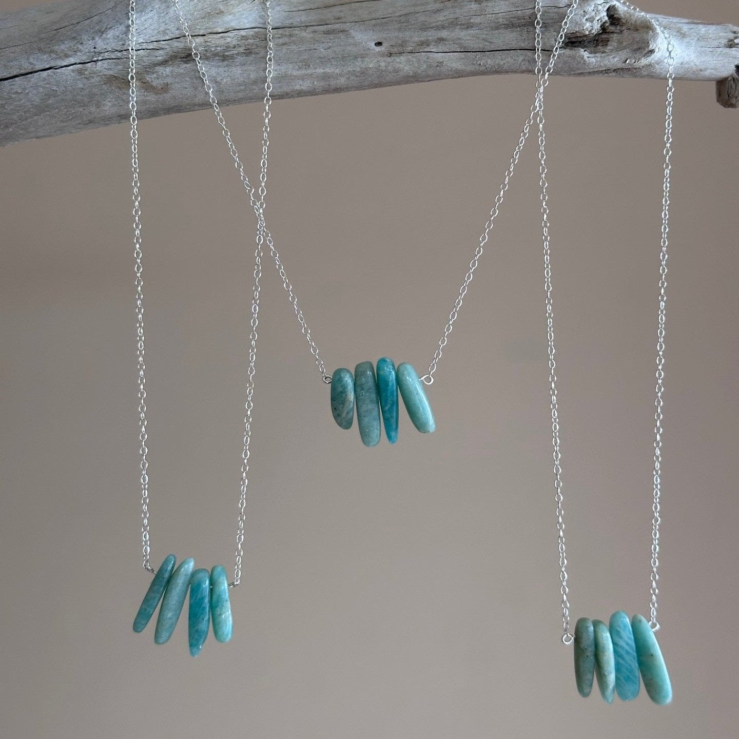 Amazonite Wing Necklace