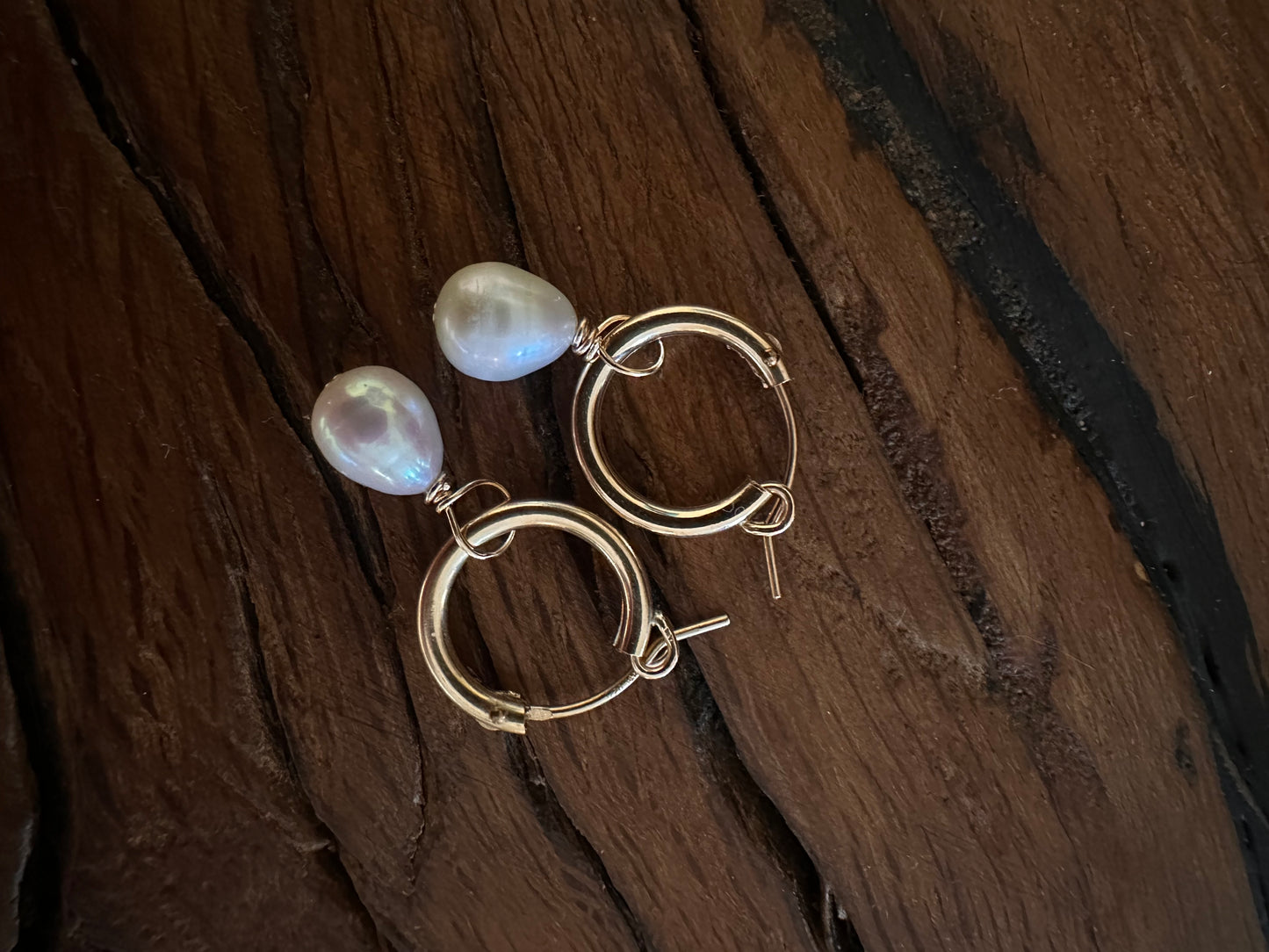 Pearl hoops