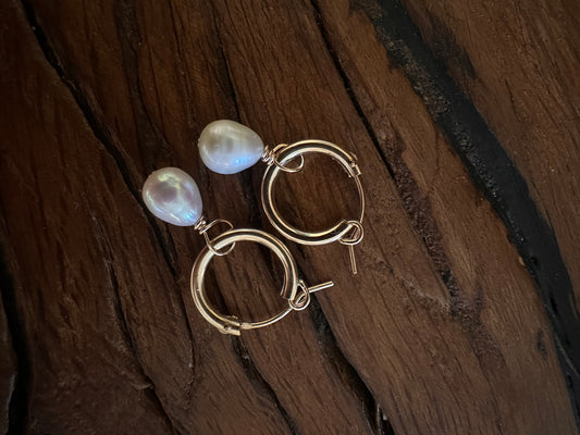 Pearl hoops