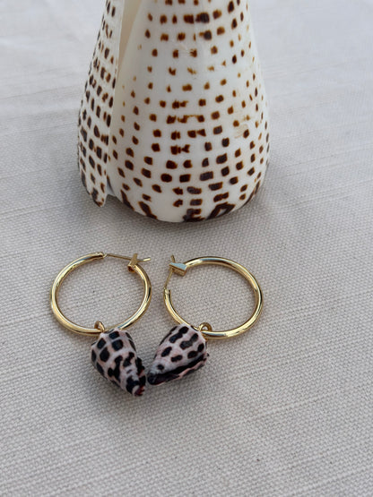 Cone shell earrings