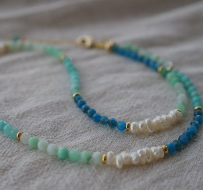 Atlantis Gemstone Beaded Choker