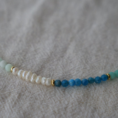 Atlantis Gemstone Beaded Choker