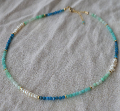 Atlantis Gemstone Beaded Choker