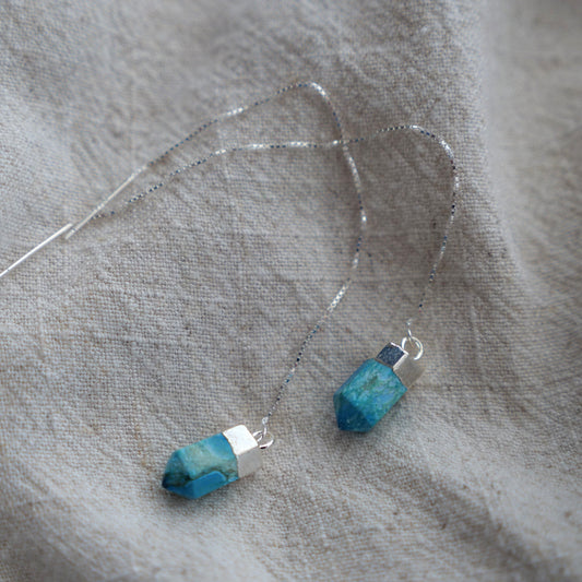 Turquois Point Ear Threads