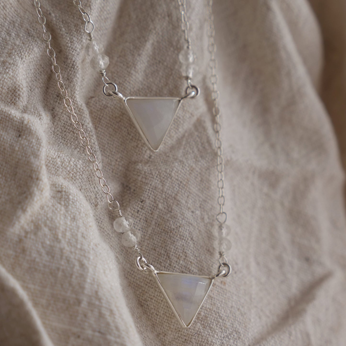 Trinity Moonstone necklace