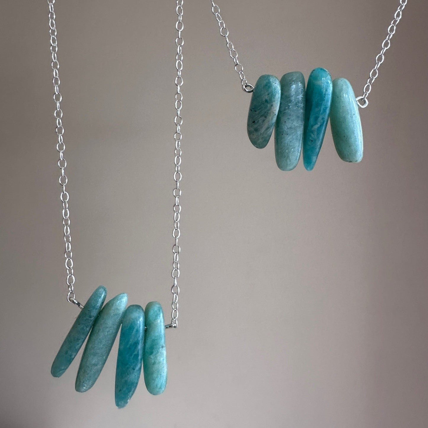 Amazonite Wing Necklace