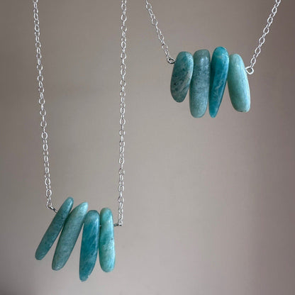 Amazonite Wing Necklace