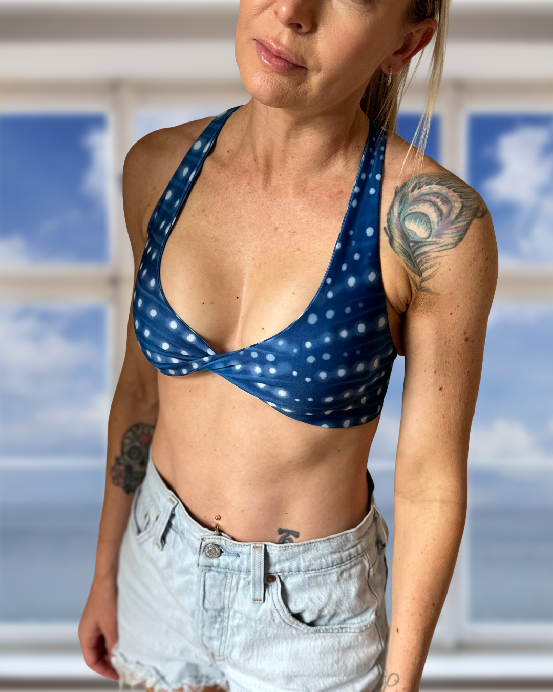 Marina Cross Back Twist Bralette
